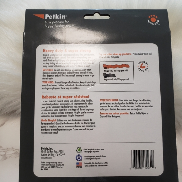 Petkin Dog Wastebags. Free dispenser. Citrus scent - Picture 2 of 8